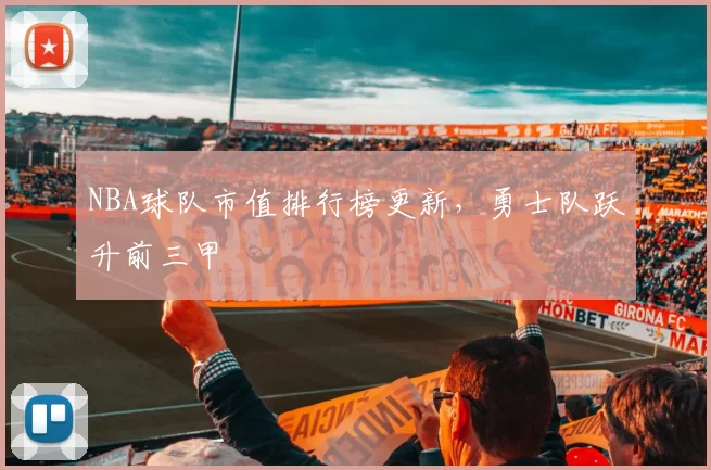 NBA球队市值排行榜更新，勇士队跃升前三甲