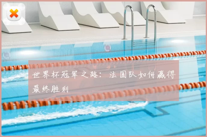 世界杯冠军之路:法国队如何赢得最终胜利