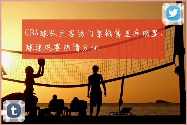 CBA球队主客场门票销售差异明显，球迷观赛热情分化